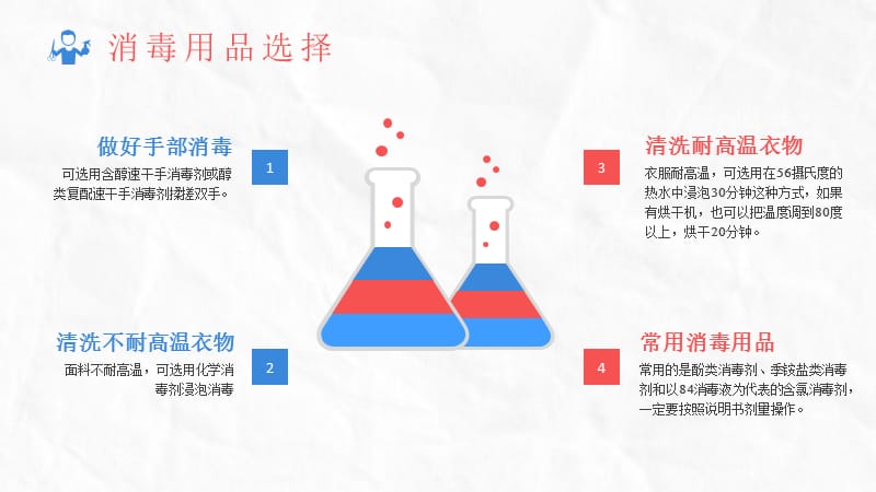 学校开学新冠肺炎疫情防控消毒知识培训主题班会PPT模板_第4页