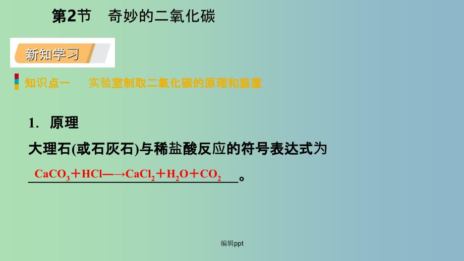 九年级化学上册第2章身边的化学物质第2节奇妙的二氧化碳第2课时二氧化碳的制备沪教版_第4页