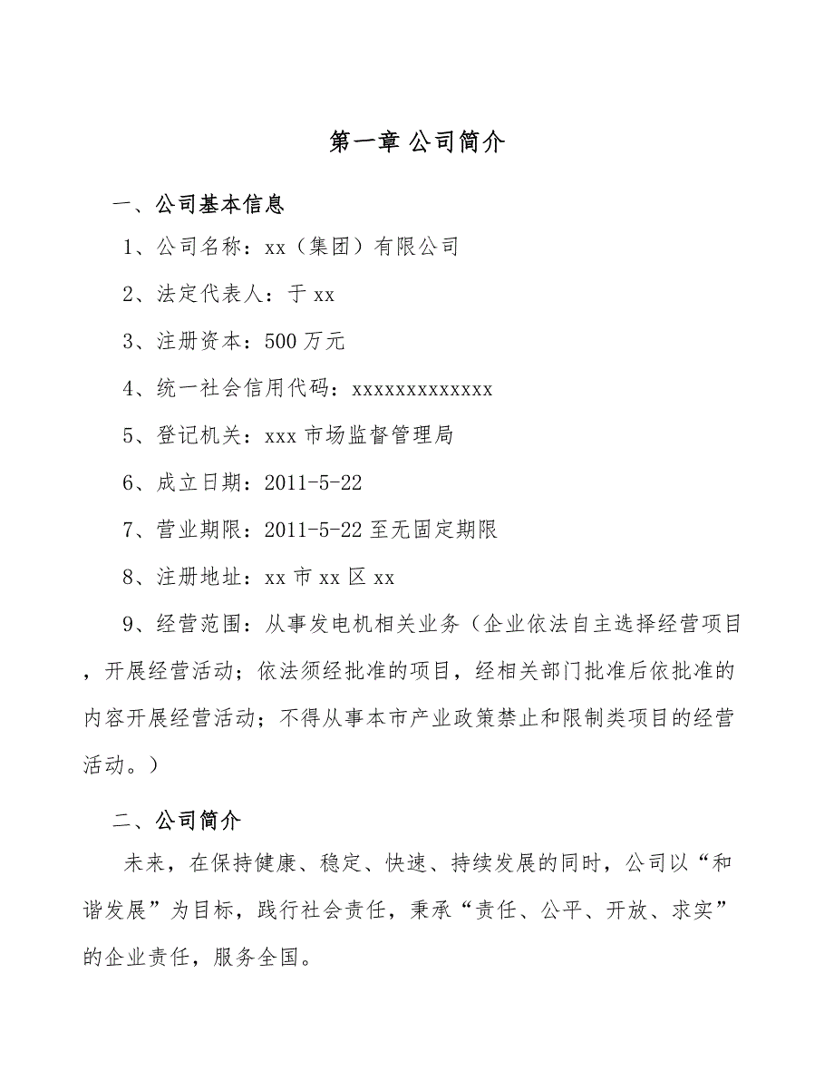 发电机公司工程咨询方案_第4页