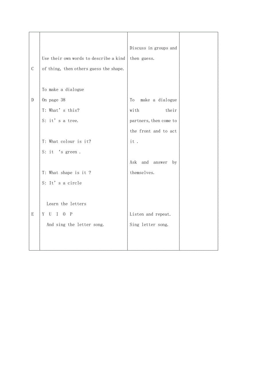 一年级英语下册 Unit 13 Lesson 76-78教案 人教新起点_第2页