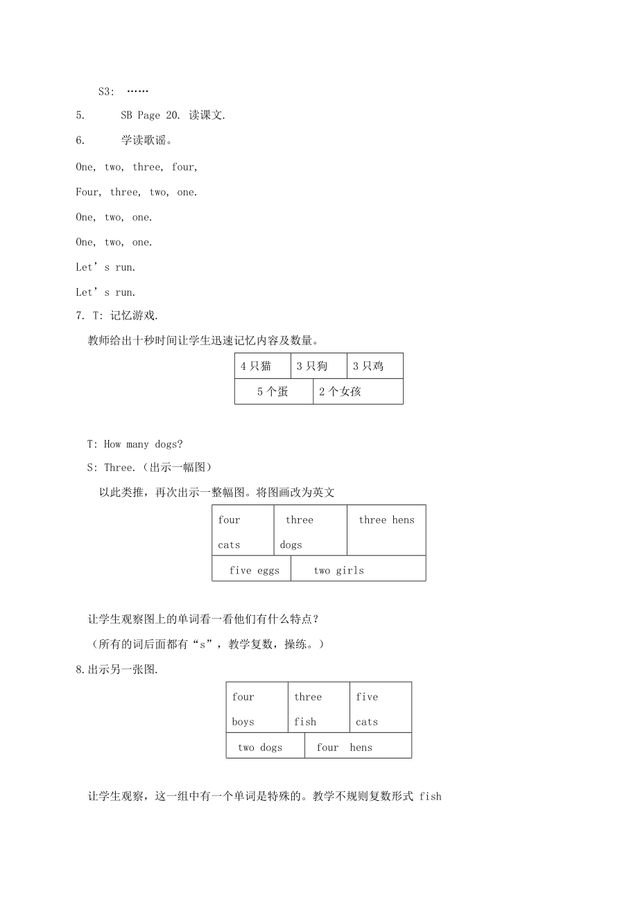 三年级英语上册 Unit 3 Lesson 5（3）教案 闽教版_第2页