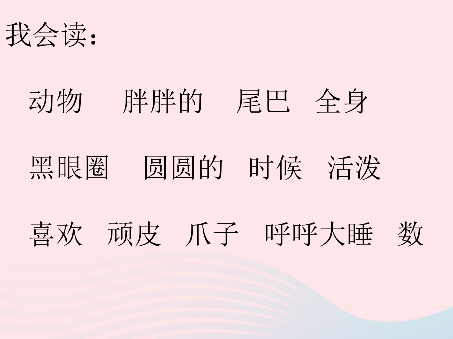 一年级语文下册 阅读八《大熊猫》课件2 教科版-教科版小学一年级下册语文课件_第2页