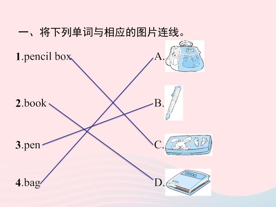 三年级英语上册 Unit 1 Hello Part B（2）Let’s learn Let’s do作业课件 人教PEP-人教PEP小学三年级上册英语课件_第2页