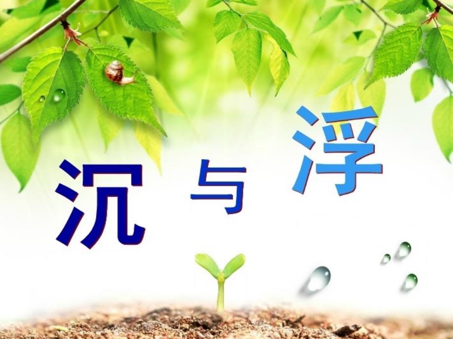 春三年级科学下册 4.3《沉与浮》课件3 大象版-大象版小学三年级下册自然科学课件_第1页