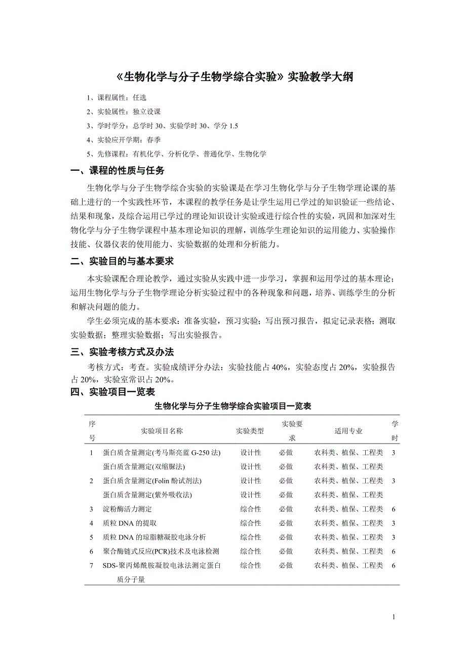 2021《化工原理》实验教学大纲_第1页