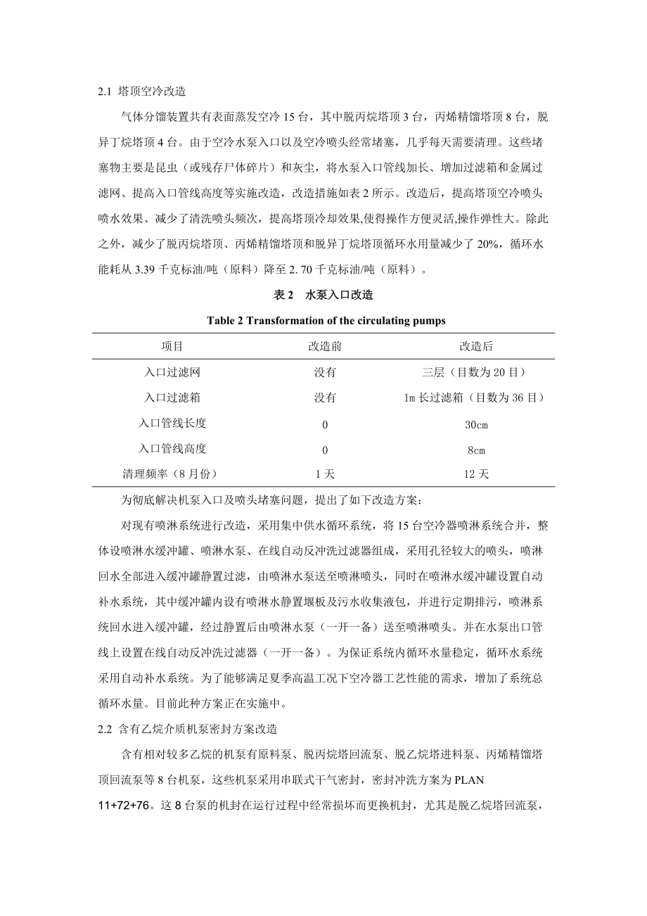 气体分馏装置优化运行技术措施_第3页