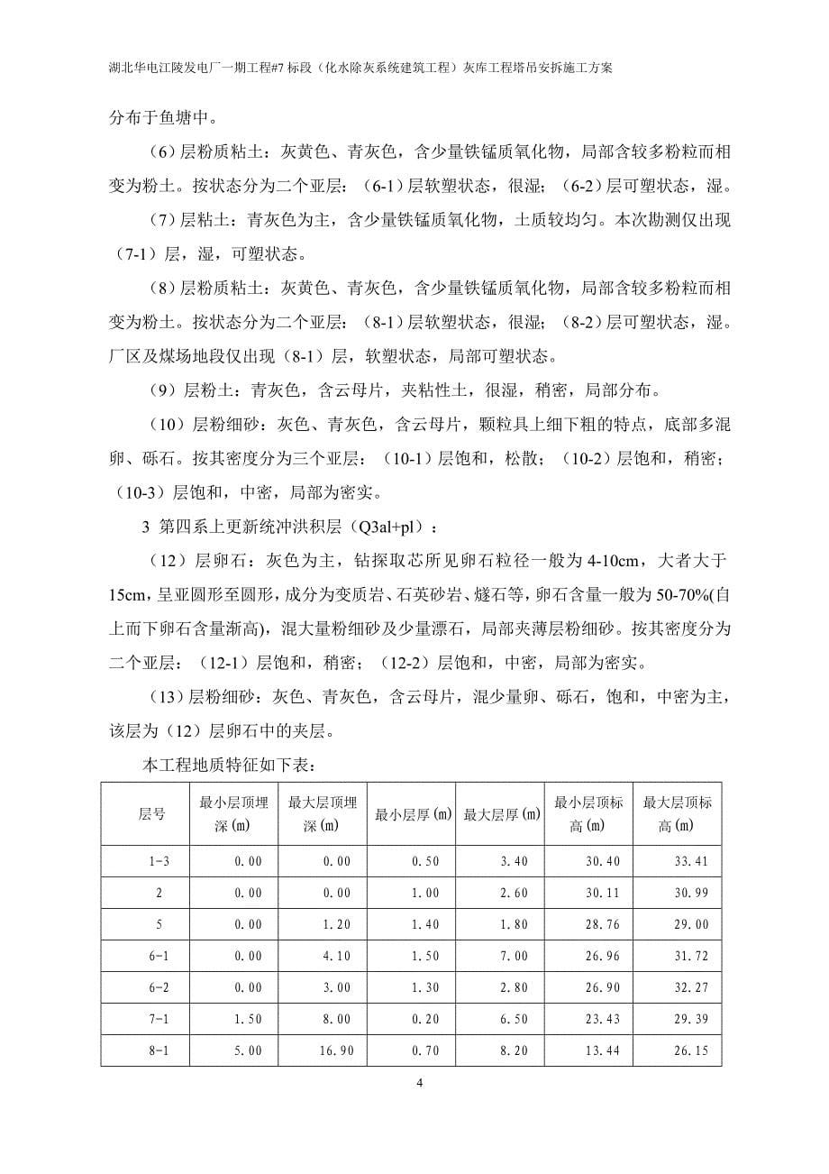 湖北华电江陵电厂一期工程塔吊安拆方案_第5页