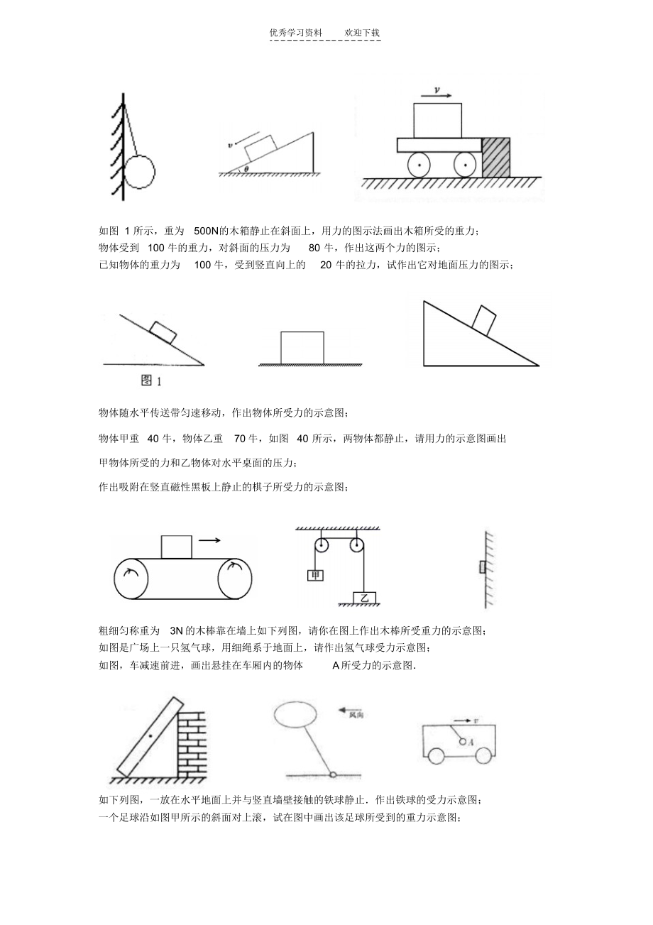 2021年初中物理力学作图专题_第2页