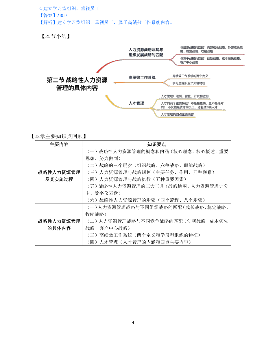 2021年中级经济师-人力-知识考点-23、第4章战略性人力资源管理第2节-2_第4页