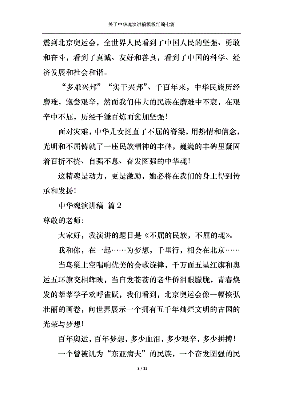 《关于中华魂演讲稿模板汇编七篇》_第3页