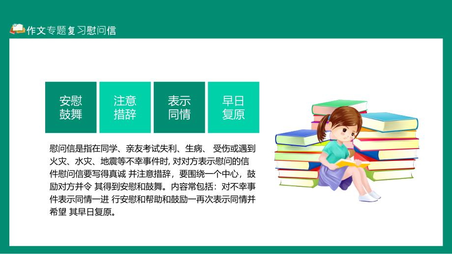 作文专题复习慰问信演示PPT课件_第2页