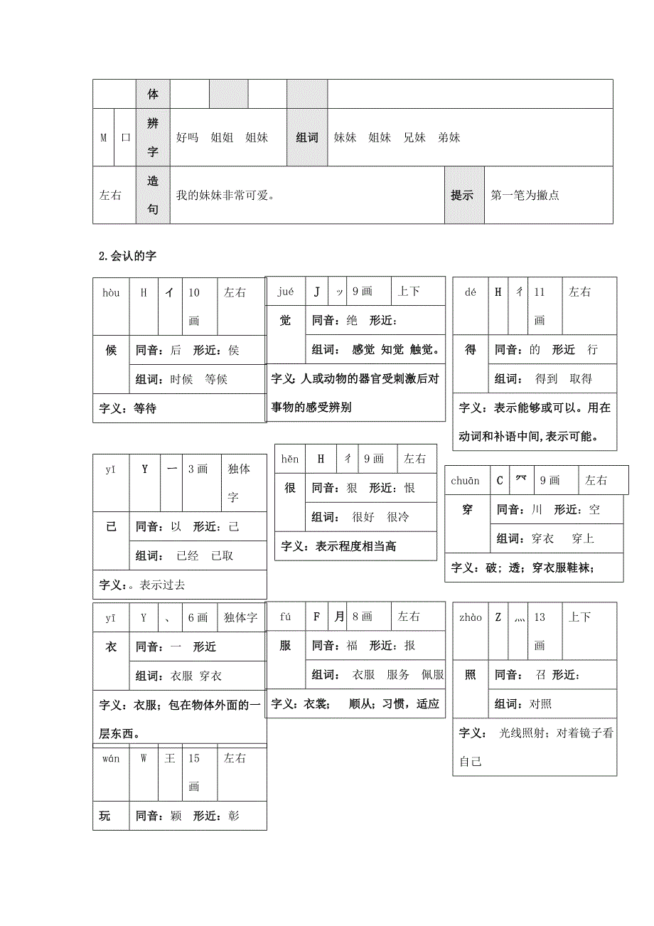 （秋季版）一年级语文上册 课文10《大还是小》导学案 新人教版-新人教版小学一年级上册语文学案_第3页