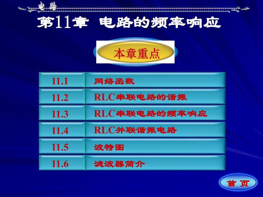 电路分析课件：第11章 电路的频率响应_第1页