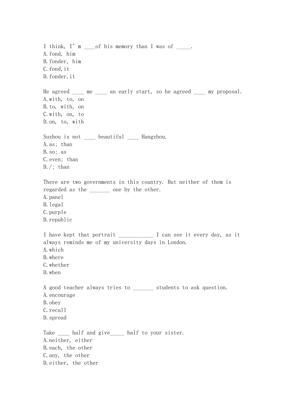 福师大《高级英语阅读(一)》20秋在线作业二答卷_第2页