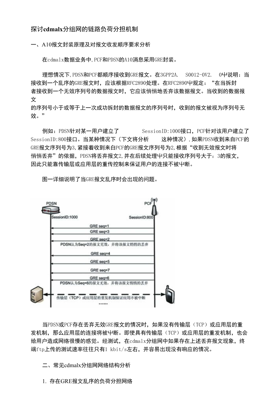 探讨cdma1x分组网的链路负荷分担机制_第1页