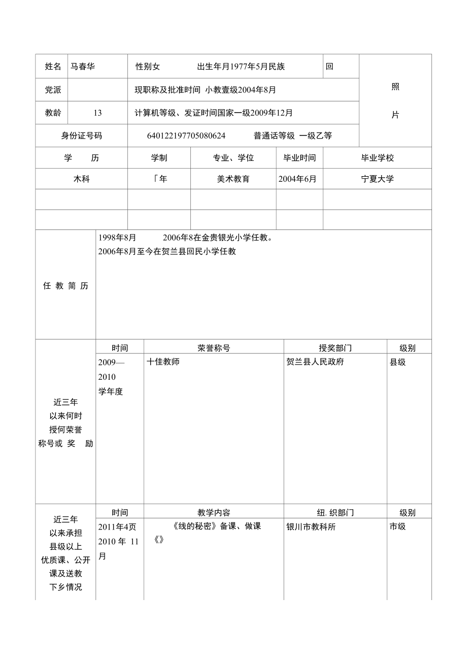 贺兰县第三批中小学幼儿园骨干教师培养对象_第2页