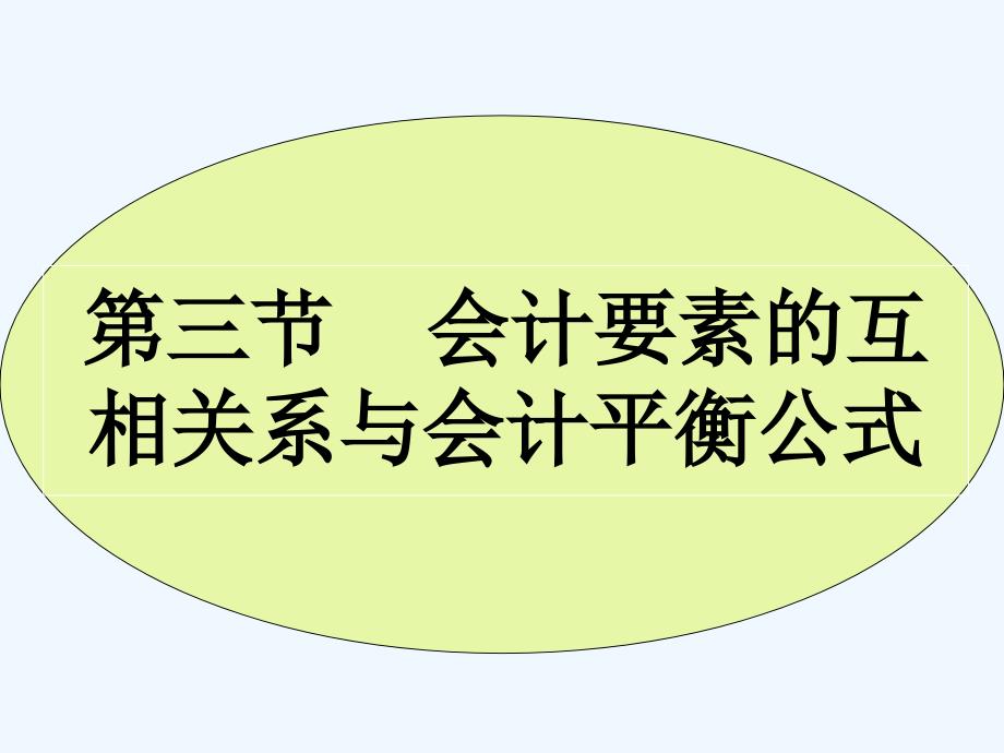 第三节会计要素的相互关系与_第1页