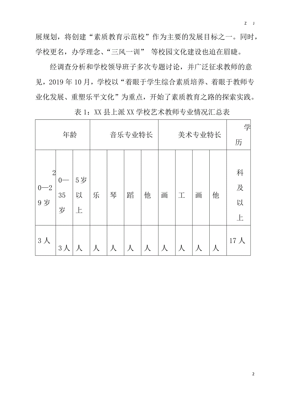 创建市级素质教育示范校（文明学校）汇报材料_第2页