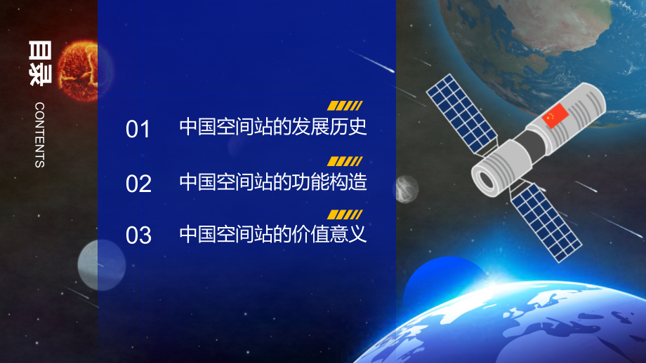 蓝色简约风中国空间站宣传介绍PPT课程资料_第3页