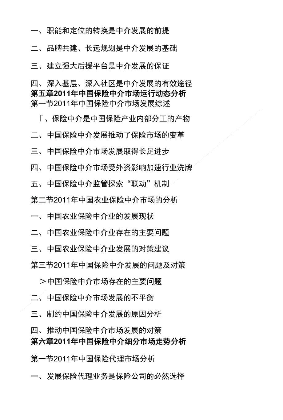 保险中介市场分析与投资前景研究报告_第5页