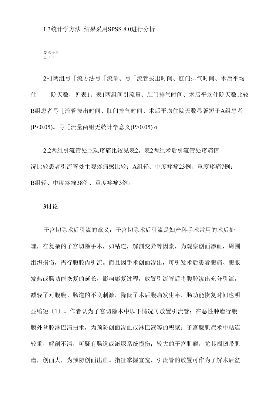 子宫切除术中盆腔放置引流管的应用分析大专临床医学论文设计_第2页