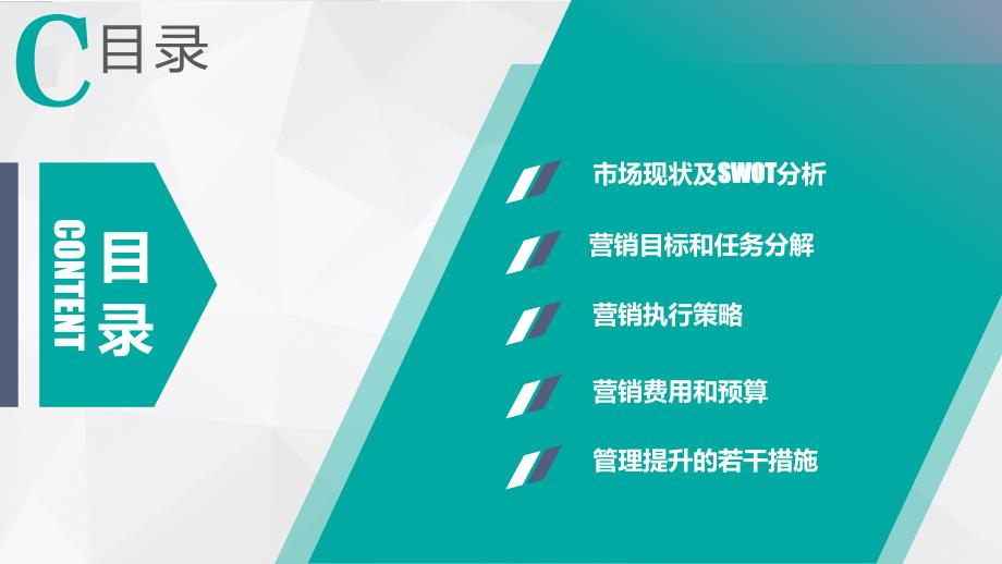 蓝绿风格商业营销计划营销方案_第2页