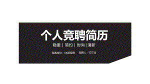 稳重简约时尚清新个人总结ppt