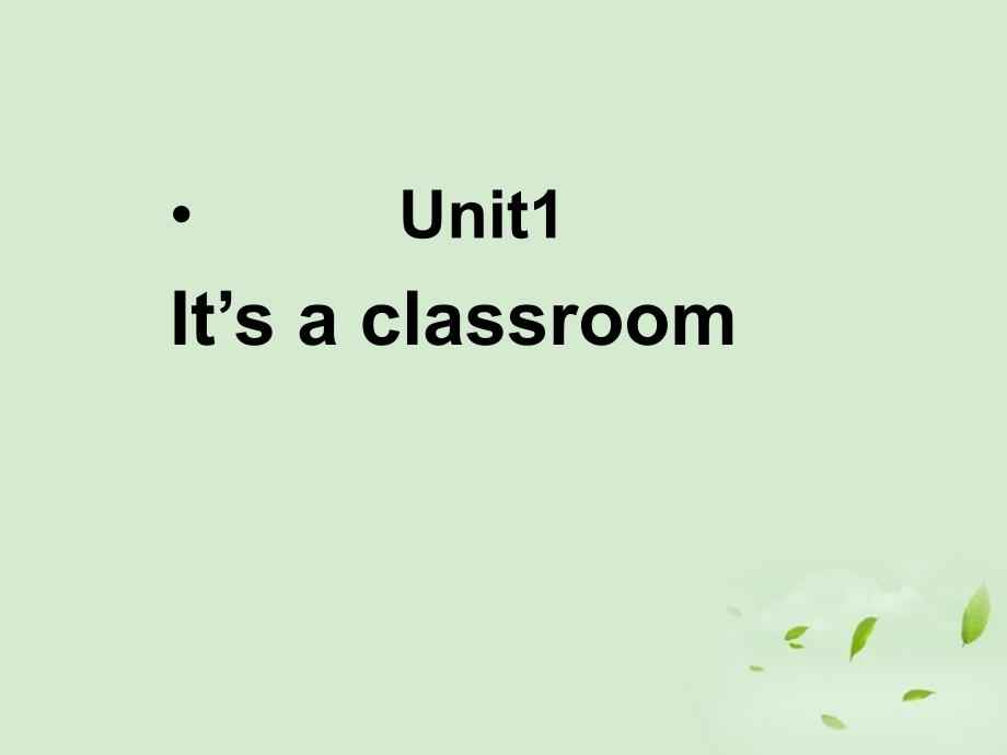 七年级英语上册 Starter Module 2 Unit 1 It s a classroom1课件 外研版 课件_第1页
