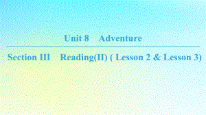 高中英语 Unit 8 Adventure Section Ⅲ ReadingⅡLesson 2Lesson 3课件 北师大版必修3 课件