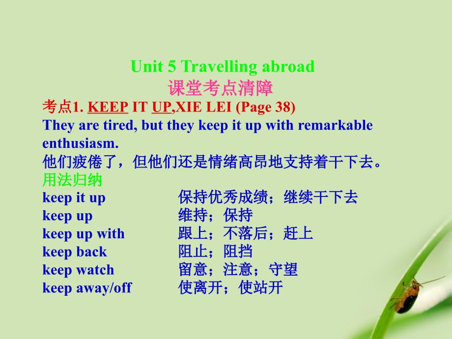 高考英语一轮复习 Unit-5 Travelling abroad课件 新人教版选修7 课件_第1页