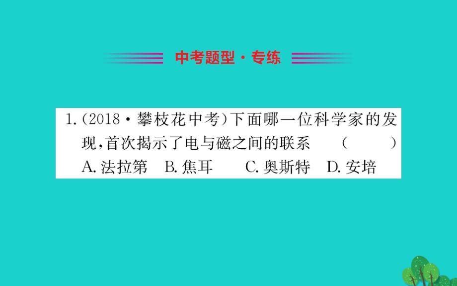 九年级物理全册 第二十章 第2节 电生磁习题课件 (新版)新人教版 课件_第2页