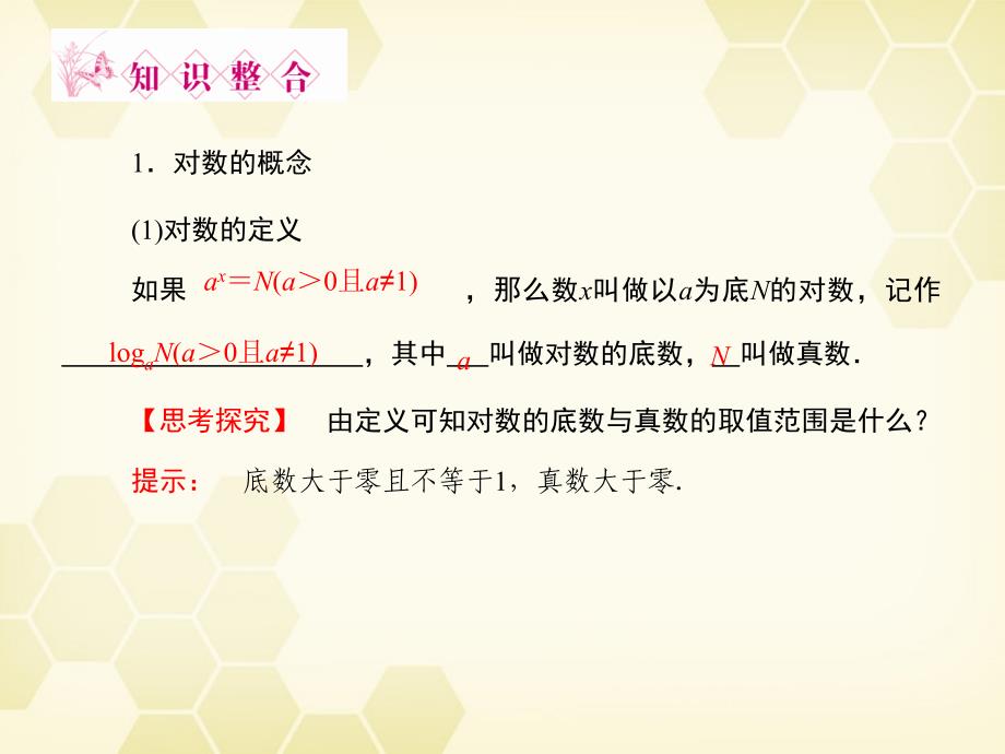 高三数学一轮复习 第2章函数、导数及其应用第6课时 对数与对数函数精品课件 文 北师大版 课件_第3页