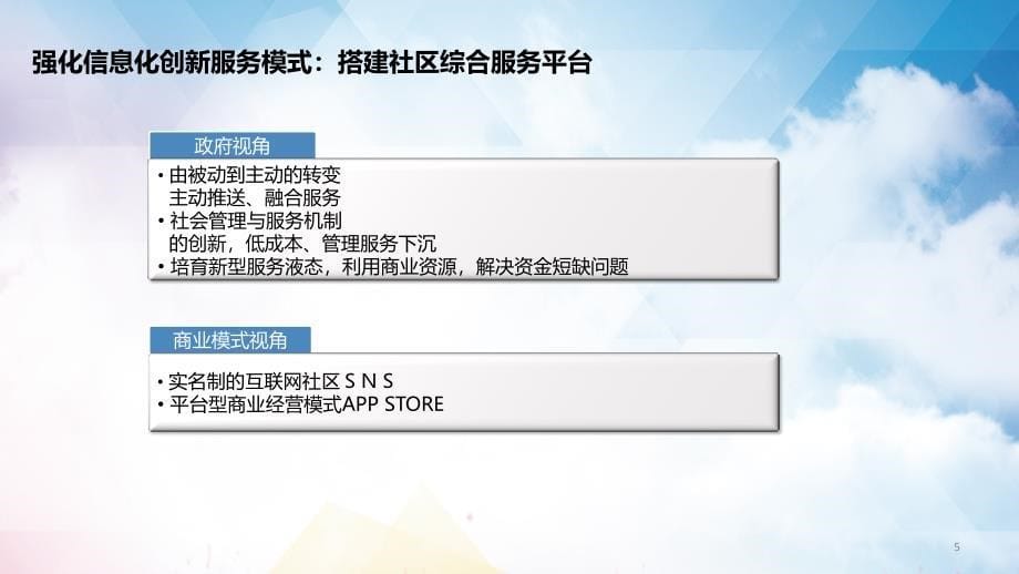 蓝色简约风智慧社区智慧社区便民生活服务体系PPT演示课件_第5页