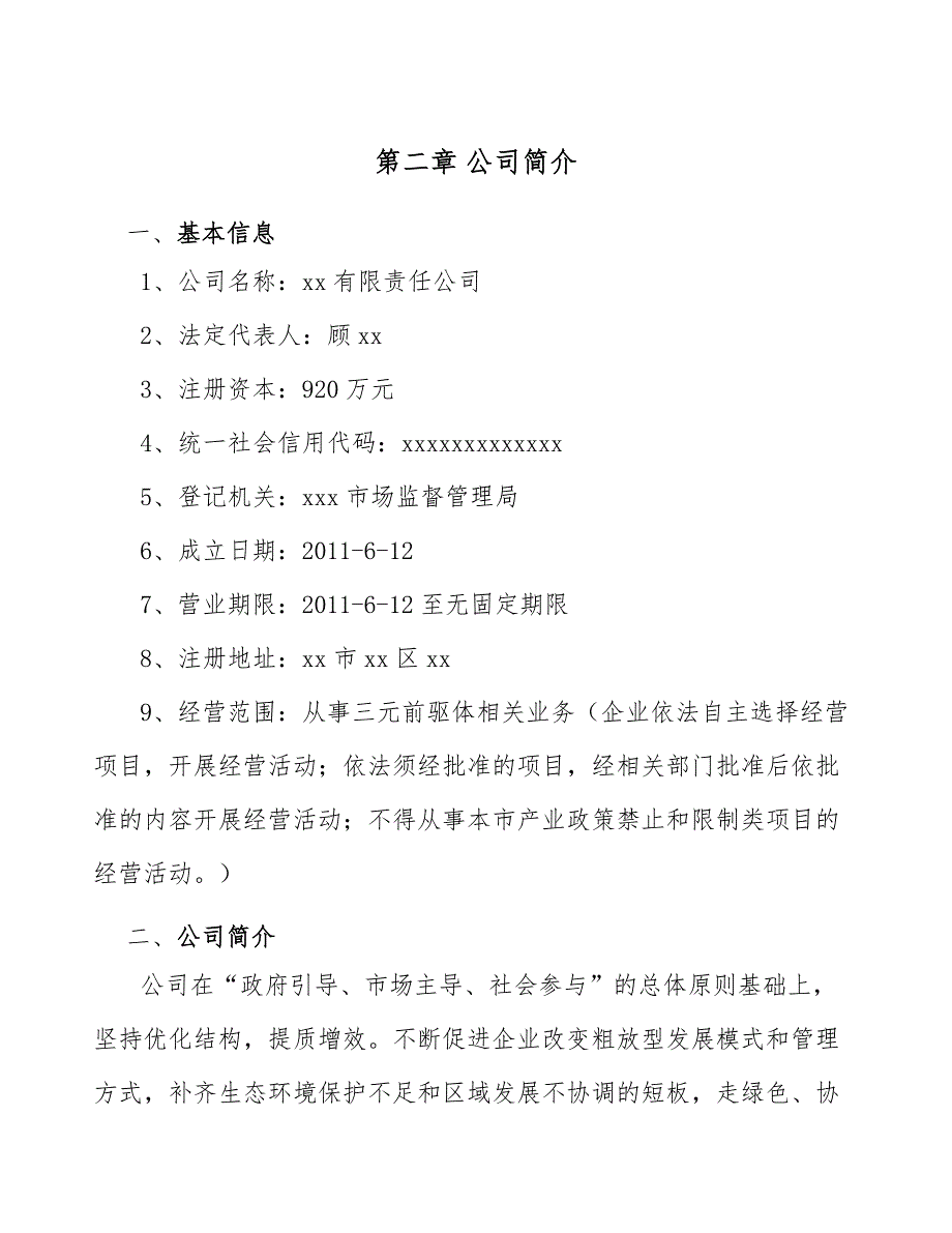 三元前驱体公司工程管理组织方案_第4页