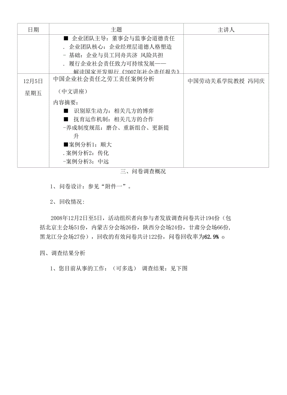 “发达国家企业社会责任理论与实践”公益培训第二期问卷调查结果_第4页