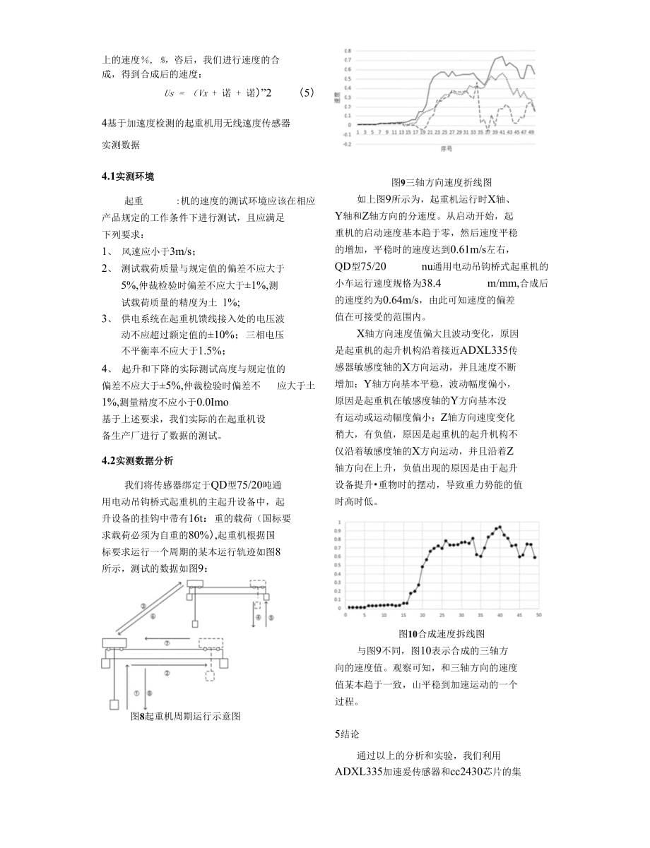 本科毕业设计（论文）基于加速度检测的起重机用无线速度传感器_第5页