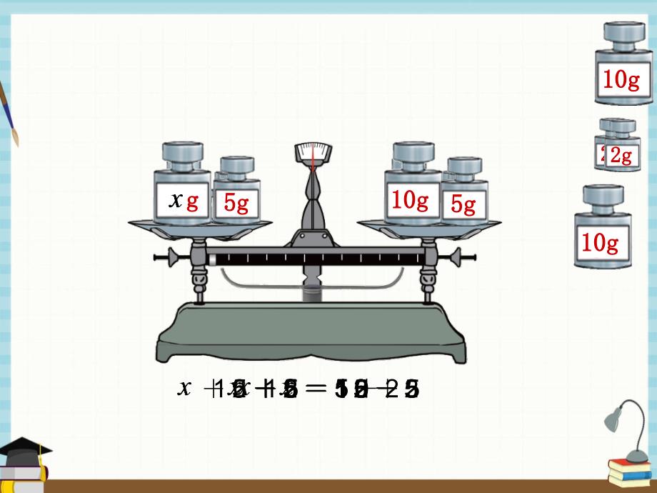 北师大版小学数学四年级下册 第5单元认识方程4解方程（一） 课件_第4页