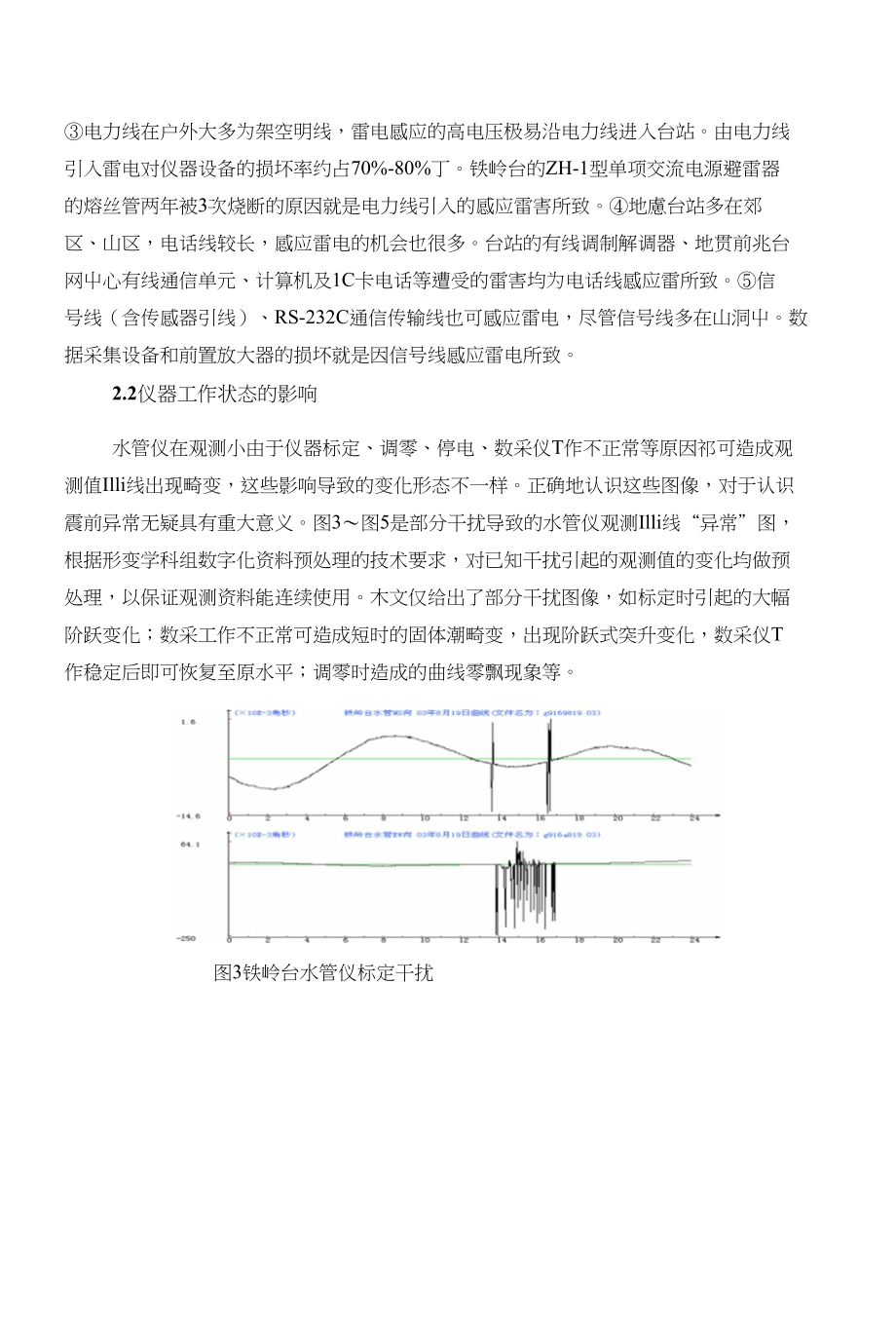 铁岭地震台数字化水管仪资料分析_第4页