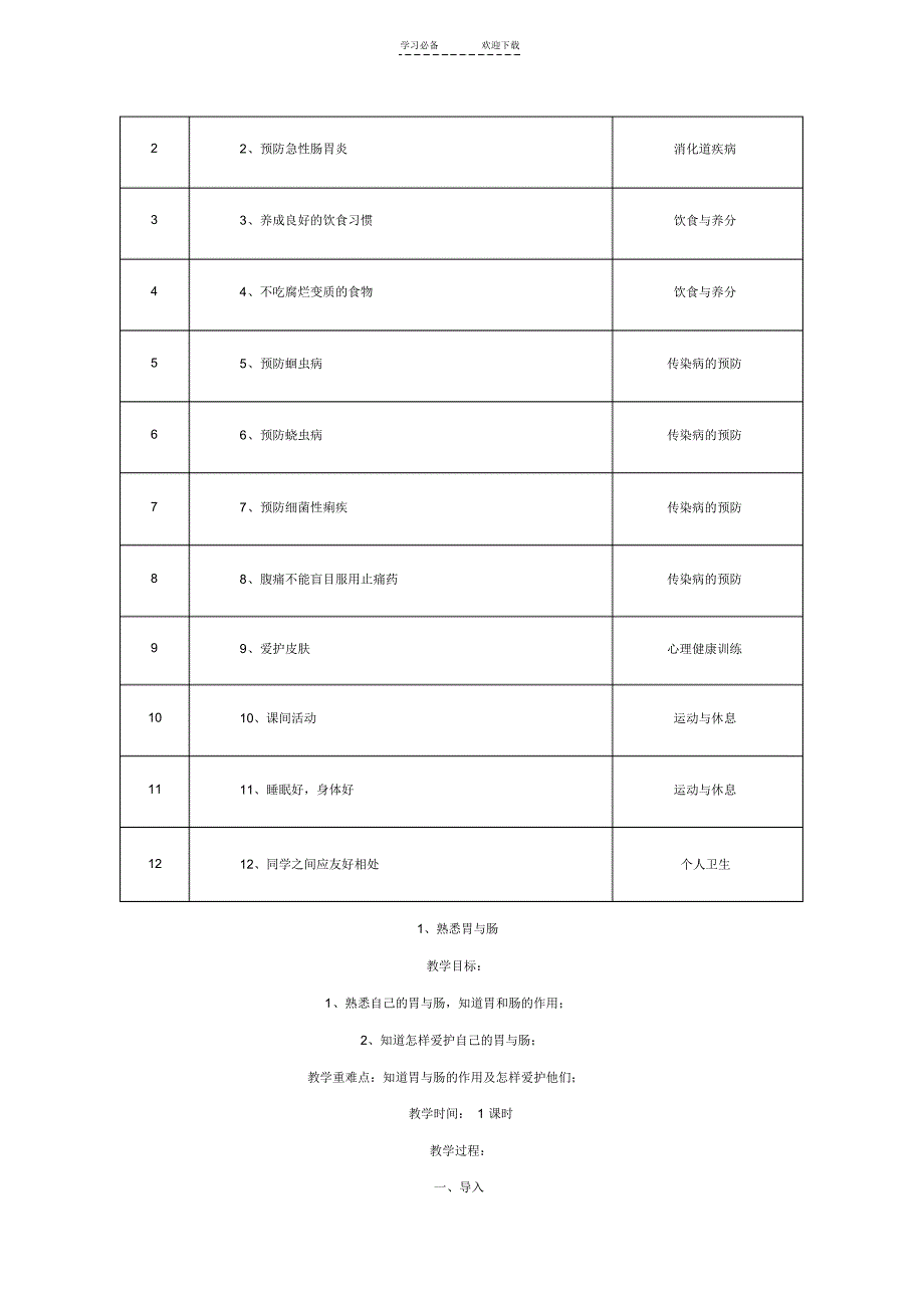 2021年二年级上册健康教育教学计划_第2页