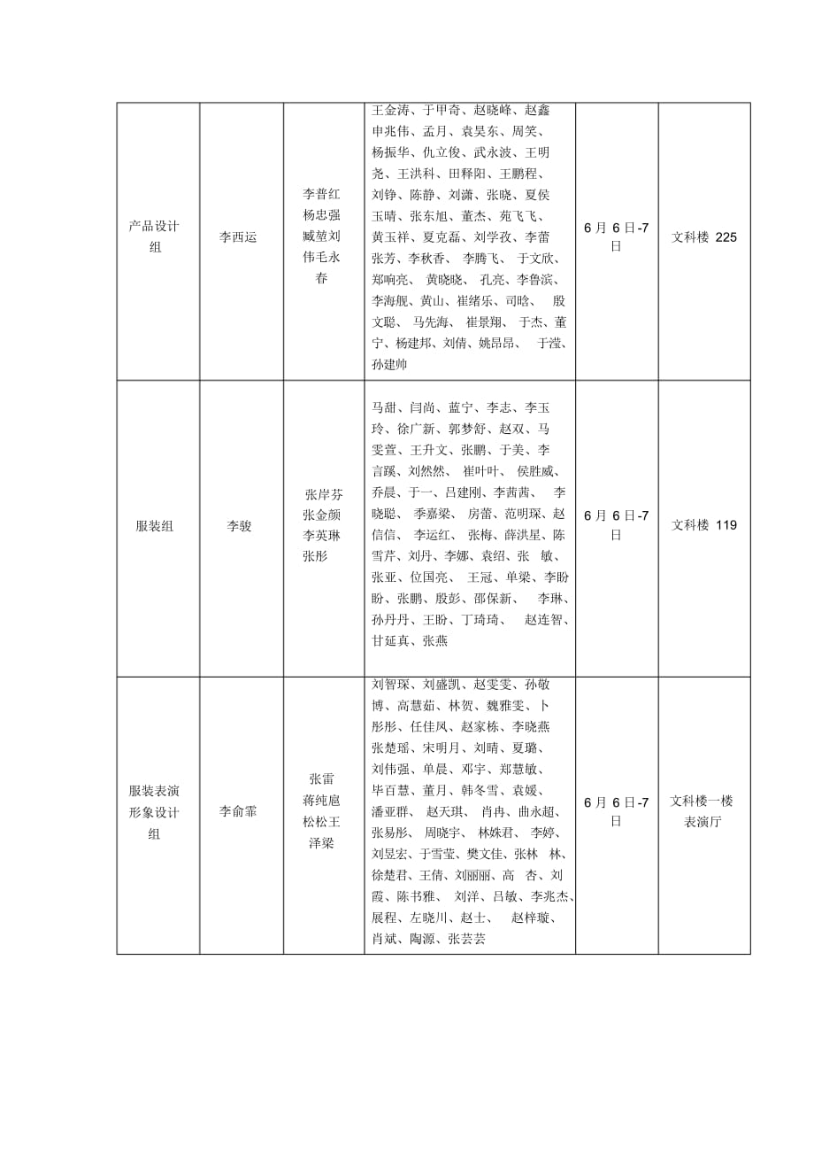 艺术学院2021届毕业答辩分组情况专业答辩组别答辩组长.doc_第3页