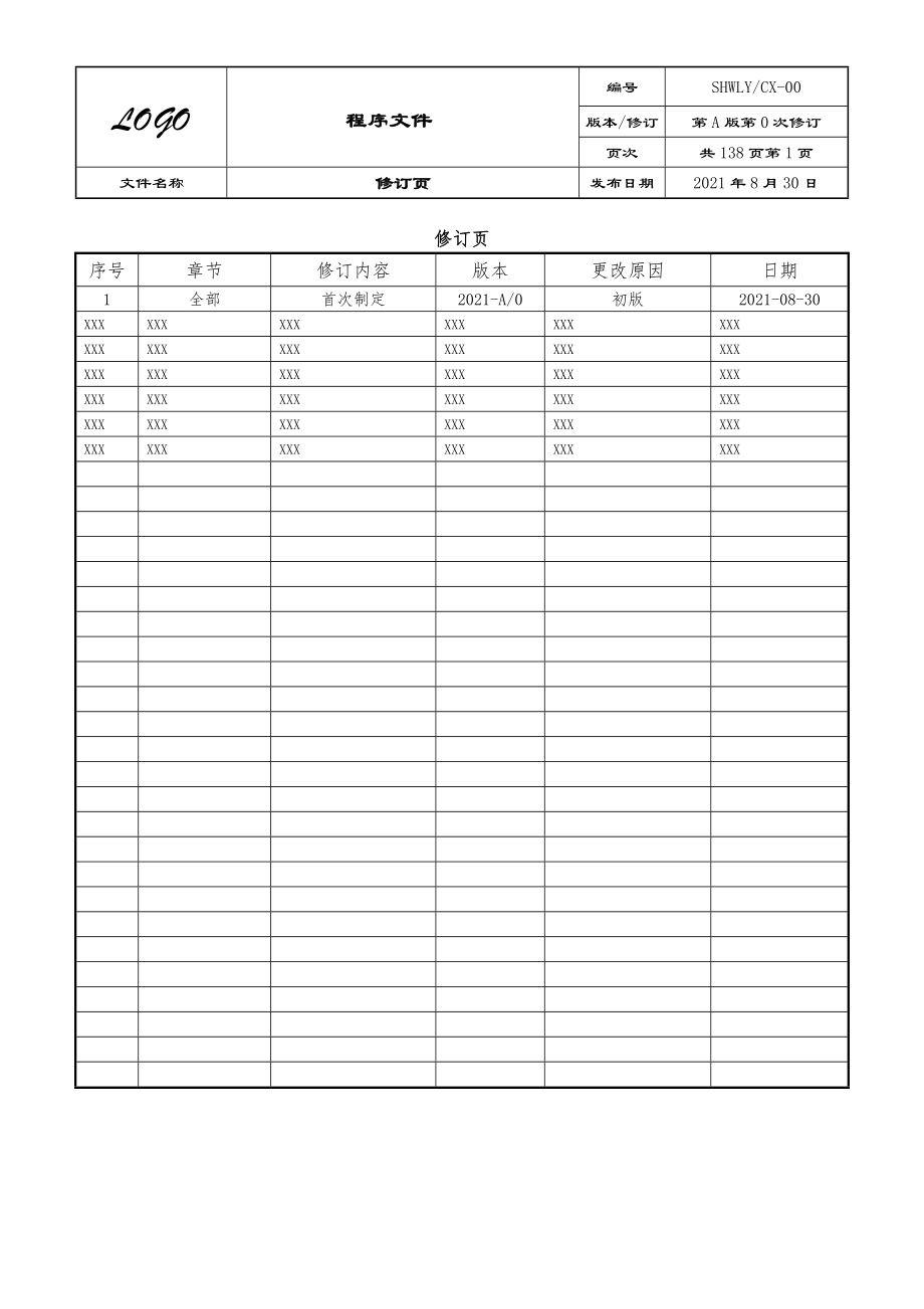 实验室程序文件汇编通用版_第3页