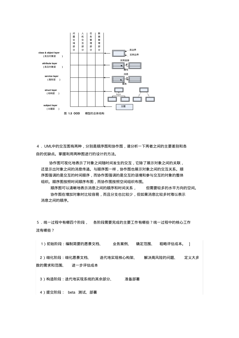 (完整版)武汉理工大学《面向对象技术及应用试题》(带答案)_第4页