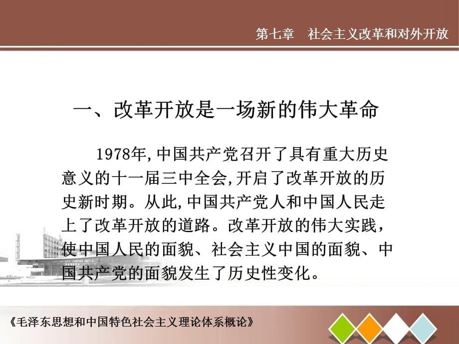 毛泽东思想和中国特色社会主义理论体系概论：第七章 社会主义改革和对外开放_第5页