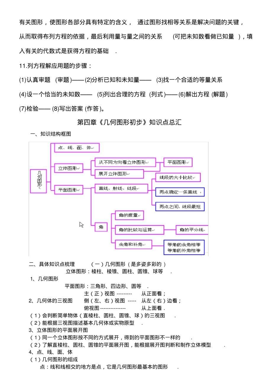 (完整版)人教版七年级数学上册一至四章知识点归纳_第5页