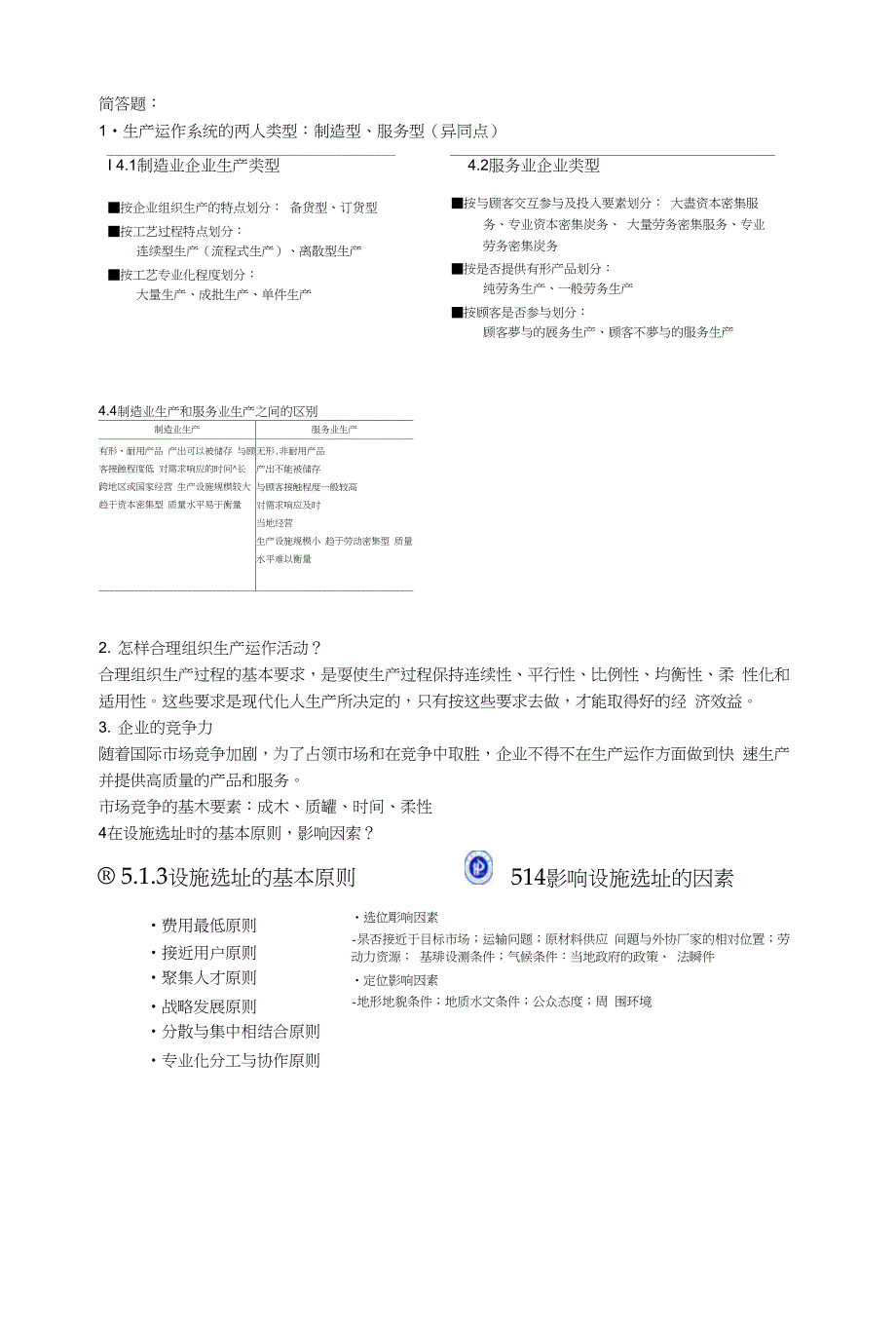 《生产运作》考试整理河南理工大学刘传宏_第1页