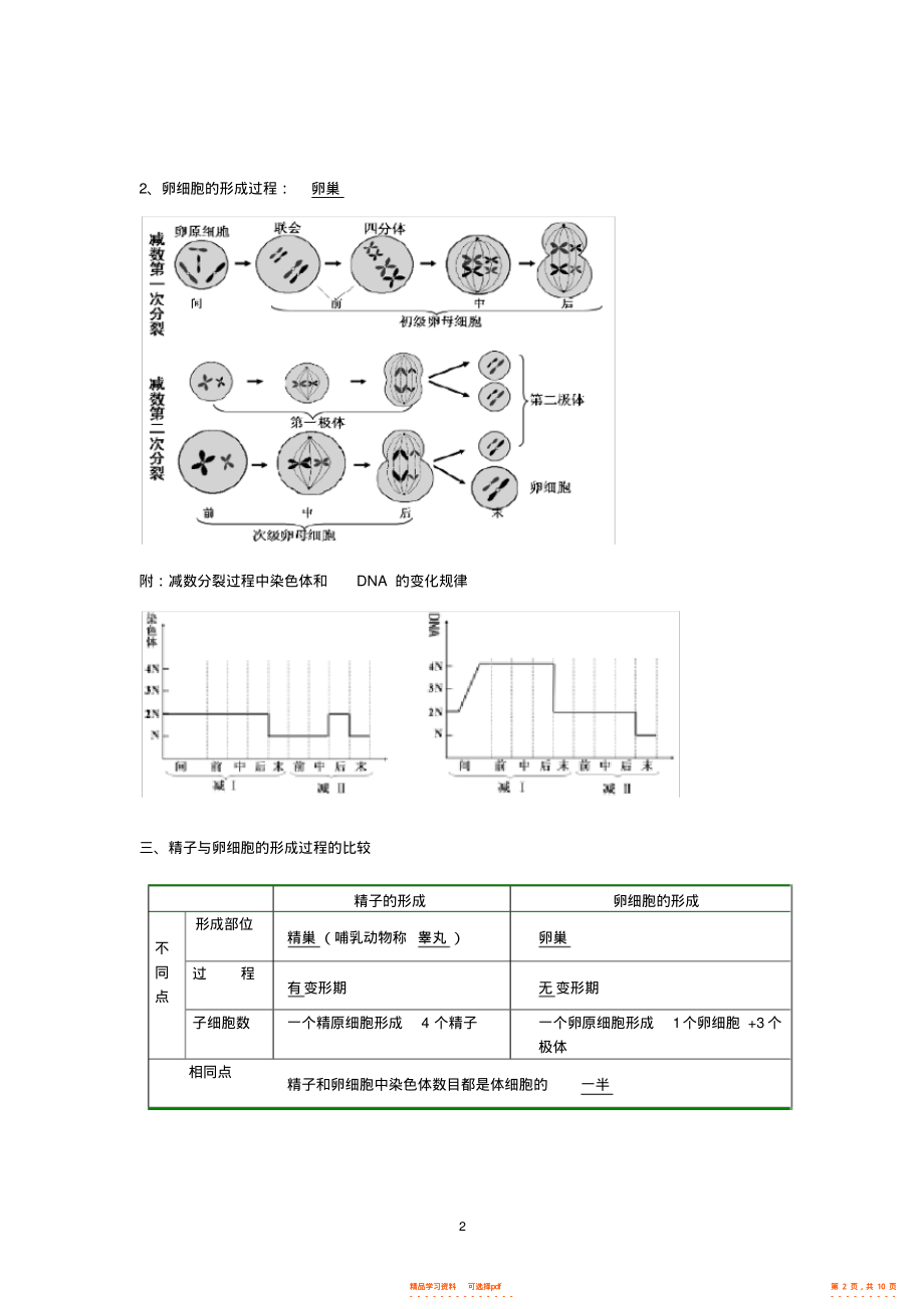 【总结】高中生物必修二知识点总结,推荐文档_第2页