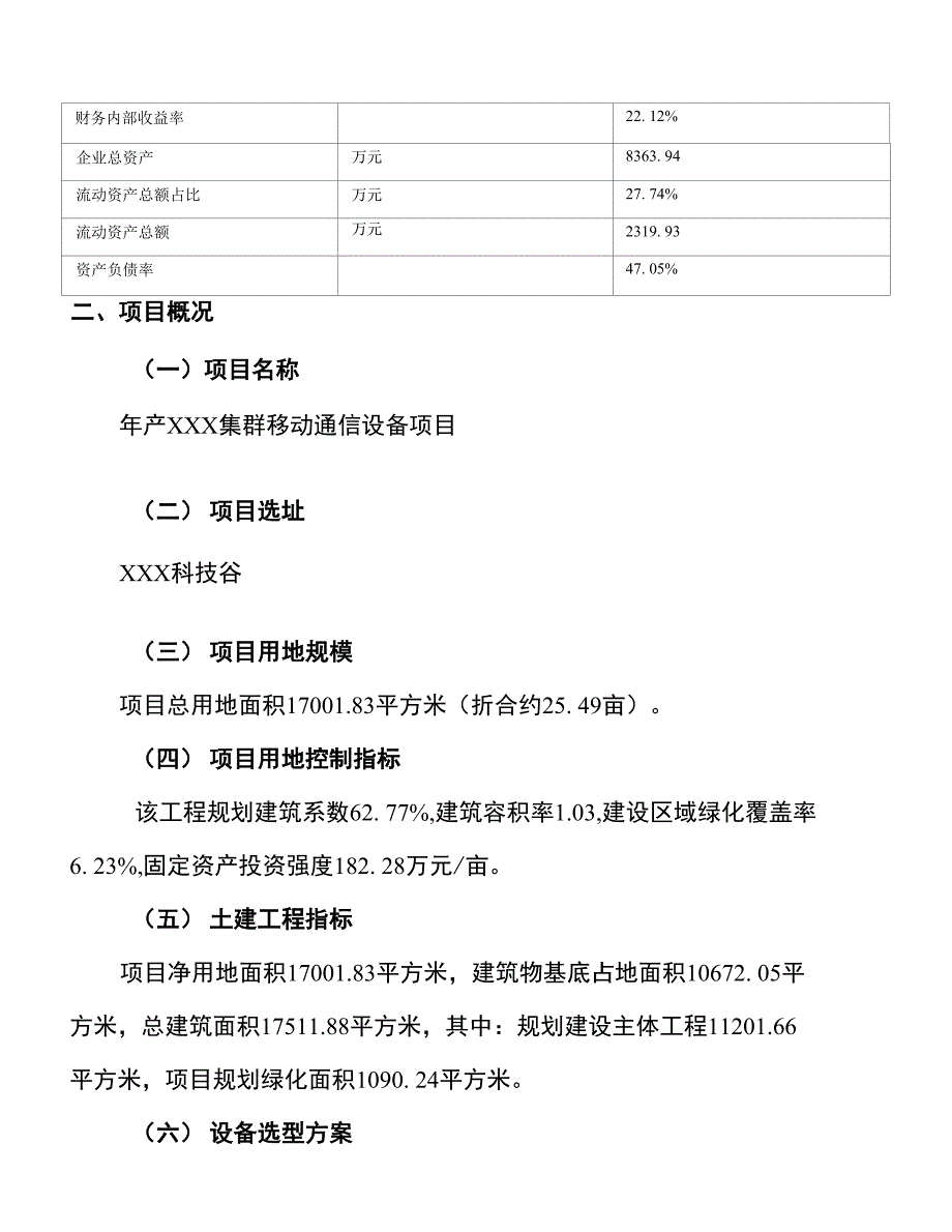 年产xxx集群移动通信设备项目计划书（项目建议书）_第4页