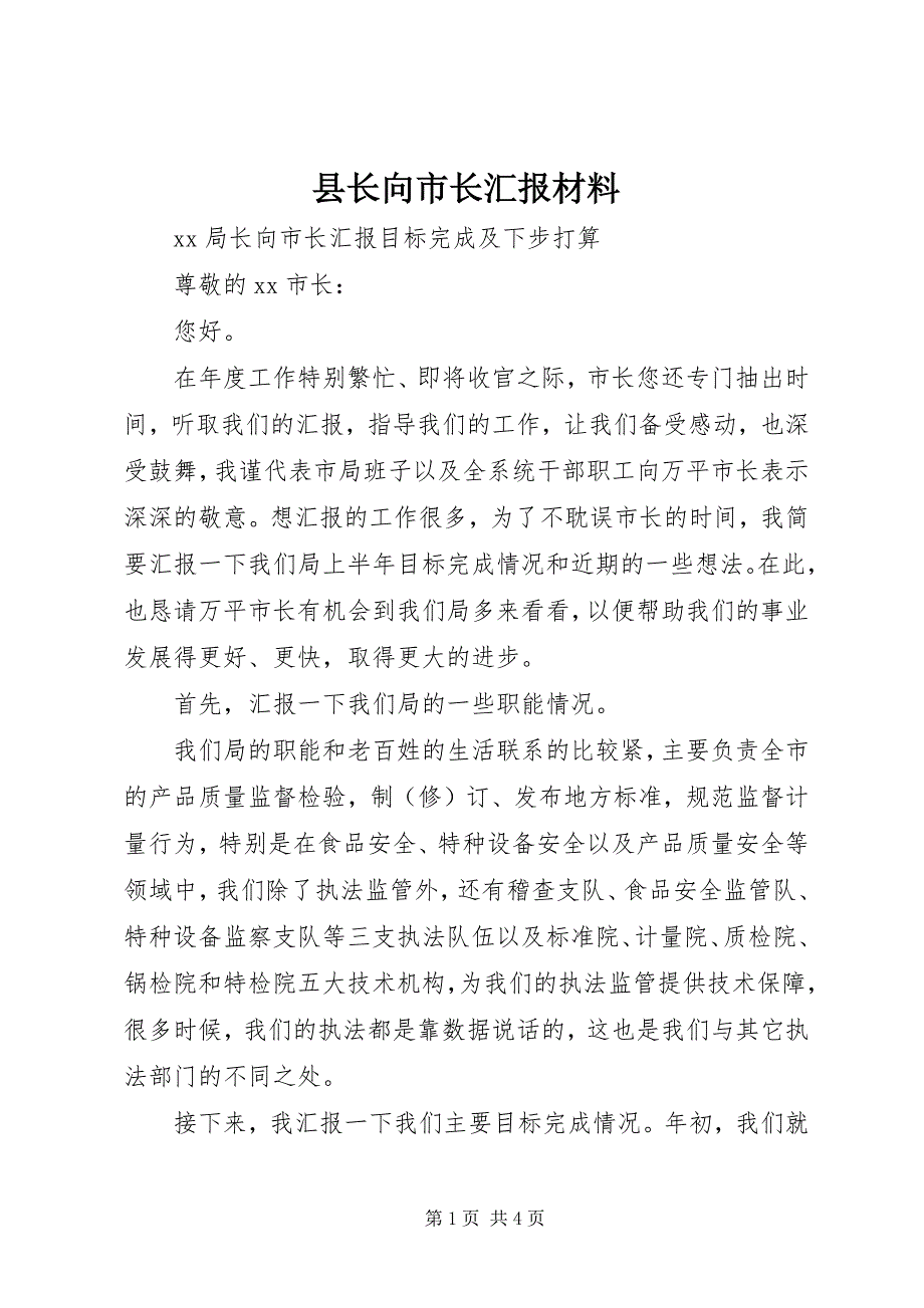 县长向市长汇报材料 (6)_第1页