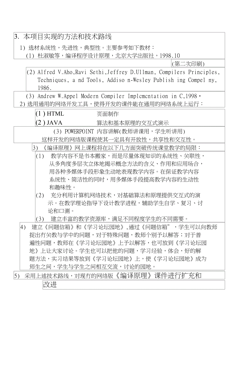 【计算机】新世纪网络课程申请书_第4页