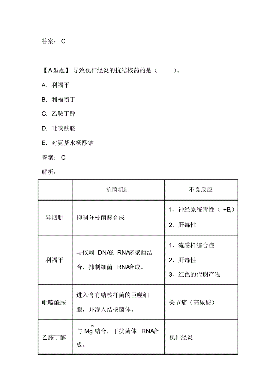 执业药师资格考试药学专业知识(二)试题及答案(六)_第4页